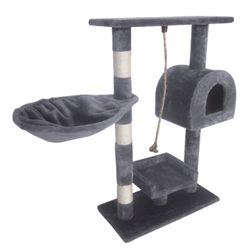 Leopet Kbm001 2grau Cat Tree Scratching Post Kitten Climbing Excercise