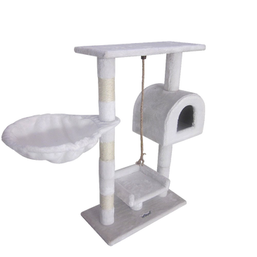 Leopet Kbm001 2grau Cat Tree Scratching Post Kitten Climbing Excercise