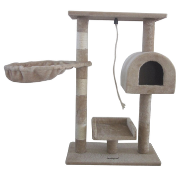 Leopet Kbm001 2grau Cat Tree Scratching Post Kitten Climbing Excercise