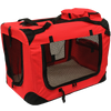 Mool Lightweight Fabric Pet Carrier Crate With Fleece Mat And Food Bag