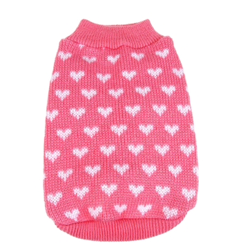 Silvercell Pets Puppy Dogs Clothes Jacket Little Heart Knit Sweater Coat